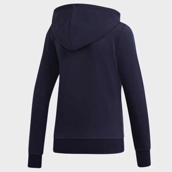 Adidas Linear Full Zip Hoodie Jacket - Navy - Small - Picture 2 of 6